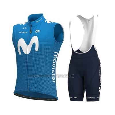 2021 Wind vest Movistar Blue